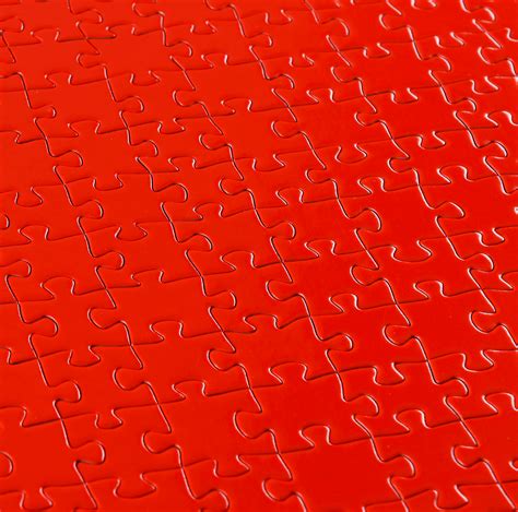 big red jigsaw puzzle